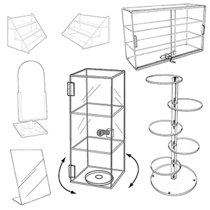 Acrylic Countertop Displays