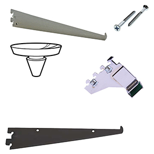 0.5'' Slot Wall Standards Brackets & Accessories