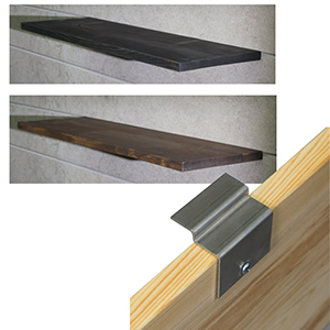 Floating Slatwall Shelves