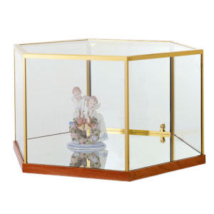 Hexagon Freestanding Jewelry Display Case Top Only