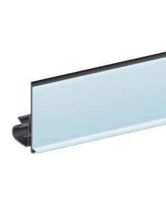 C-Channel Clip Under ClearVision Ticket Molding 1.25H x 47.625"L , White