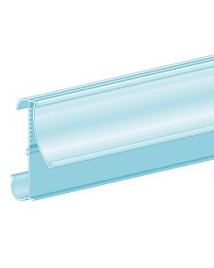 FlexKlip® Large Ratchet Adapter 1.25”H x 47.625”L, Clear, Ticket molding