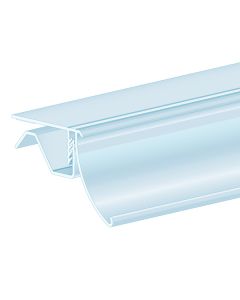 FlexKlip® Ratchet, Glass & Single Wire Shelf Adapter 1.25”H, Ticket molding