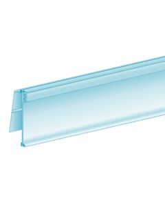 ClearGrip™ FlexChannel®, Clip-In, Hinged 1.25”H x 47.625”L, Clear, Ticket molding