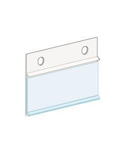 Fence, Hanging, with Button Clips 1.25”H with 2 button clips, White, Ticket molding
