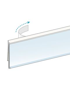 C-Channel Clip in ClearVision Ticket Molding 1.16 back Leg 1.25H x 47.625"L , Black