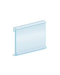 1.375”H Large Plate, Stationary 1.25”H, Clear