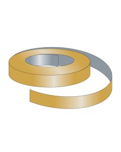 ShelfLife™ Colored Price Channel Insert, Unprinted 1.25”H x 100'L roll, Gold/Silver