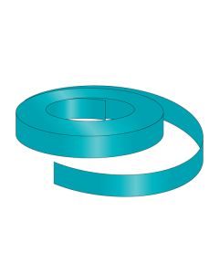 ShelfLife™ Colored Price Channel Insert, Unprinted 1.25”H x 100'L roll, Teal