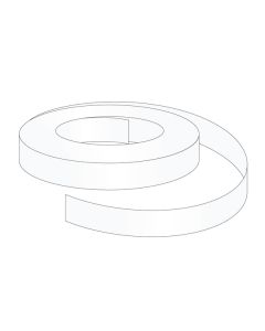 ShelfLife™ Colored Price Channel Insert, Unprinted 1.25”H x 100'L roll, White