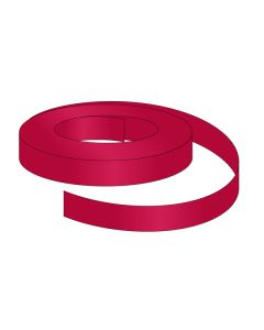 ShelfLife™ Colored Price Channel Insert, Unprinted 1.25”H x 100'L roll, Candy Apple Red