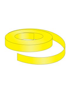 ShelfLife™ Colored Price Channel Insert, Unprinted 1.25”H x 100'L roll, Lemon Yellow