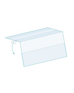 Top Mount, Angled ShelfTalker™, Clear