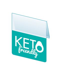Keto Friendly Shelf Talker, 2.5"W x 1.25"H
