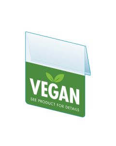 Vegan Shelf Talker, 2.5"W x 1.25"H