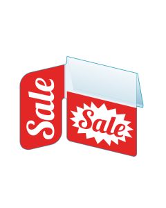 Sale Shelf Talker with Right Angle Flag, 2.5"W x 1.25"H