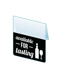 Available for Tasting Shelf Talker, 2.5"W x 1.25"H