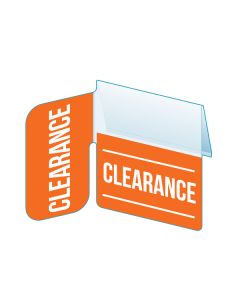 Clearance Shelf Talker with Right Angle Flag, 2.5"W x 1.25"H