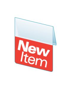 New Item Shelf Talker, ClearVision, 2.5"W x 1.25"H
