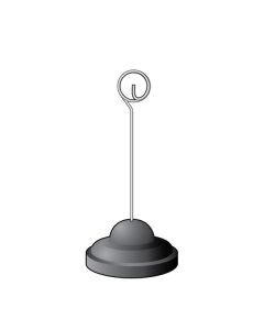 Spiral Clip, Contour Base Sign Holder 3"H