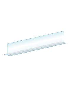 Shelf Divider 2-in-1, 1.5"H, Clear