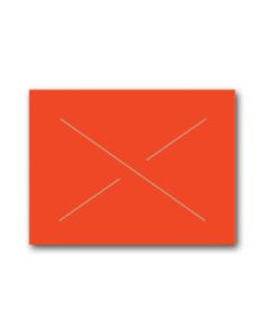Fluorescent Red, 1 Line Garvey 25 Labels