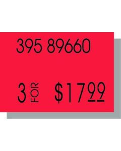 PB210 Labels, Fluorescent Red