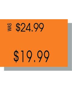 PB210 Labels, Fluorescent Orange