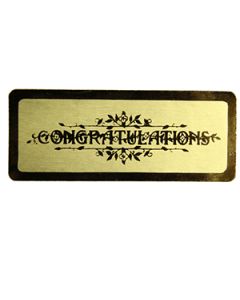 Congratulations - Gold, Gift Labels