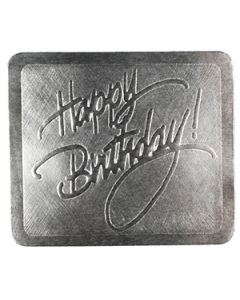 Happy Birthday - Silver, Gift Labels