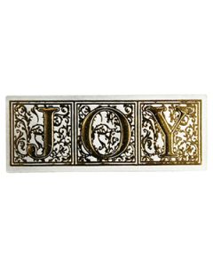 Joy - Gold on Silver, Gift Labels
