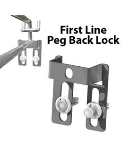 Security Peg Back Lock for Pegboard