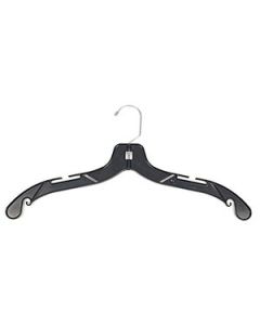 17" Black, Heavy Duty Top Hangers with Metal Swivel