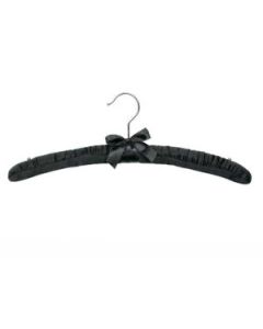 16" Black, Satin Hanger