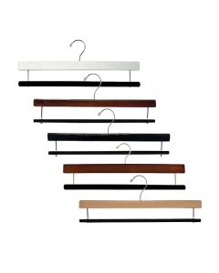 16" Wood Bottom Hanger with Flocked Bar