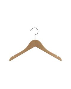 14" Natural Wood  Top Hanger with Notches