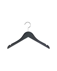 14" Black Wood Top Hanger with Notches