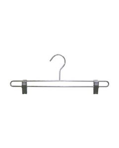 14" Chrome Metal Bottom Hanger with Clips