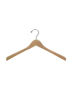 17" Natural Curved Jacket Hanger
