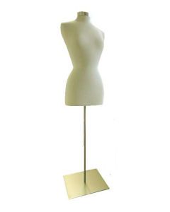 Female Dress Form Mannequin with Metal Base