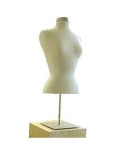 Female Blouse Form Mannequin with Metal Base