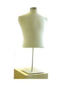 Male Shirt Form Mannequin with Metal Base