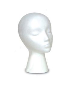Female White, Styrofoam Head Mannequin
