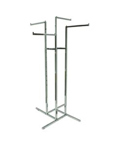 4 Arm Garment Racks, 16" Straight Arm