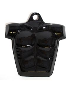 Molded Form Half Male Body, Chest, Black