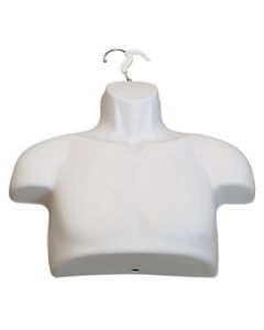Molded Form 1/3rd Male Body, Chest, White