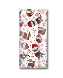 Cello Bags, Kitty Christmas Collection, 5" x 11.5" x 3"