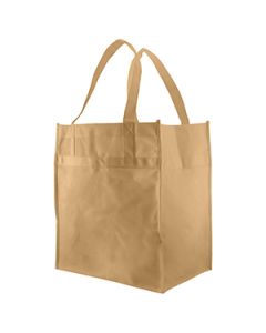 Economy Reusable Grocery Bags, 12" x 8" x 13", Natural