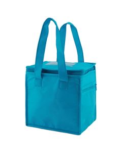 Lunch Tote Bag, 8" x 6" x 8.5" x 6", Aqua Blue