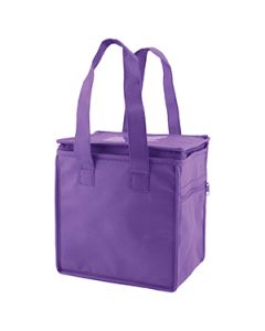 Lunch Tote Bag, 8" x 6" x 8.5" x 6", Purple